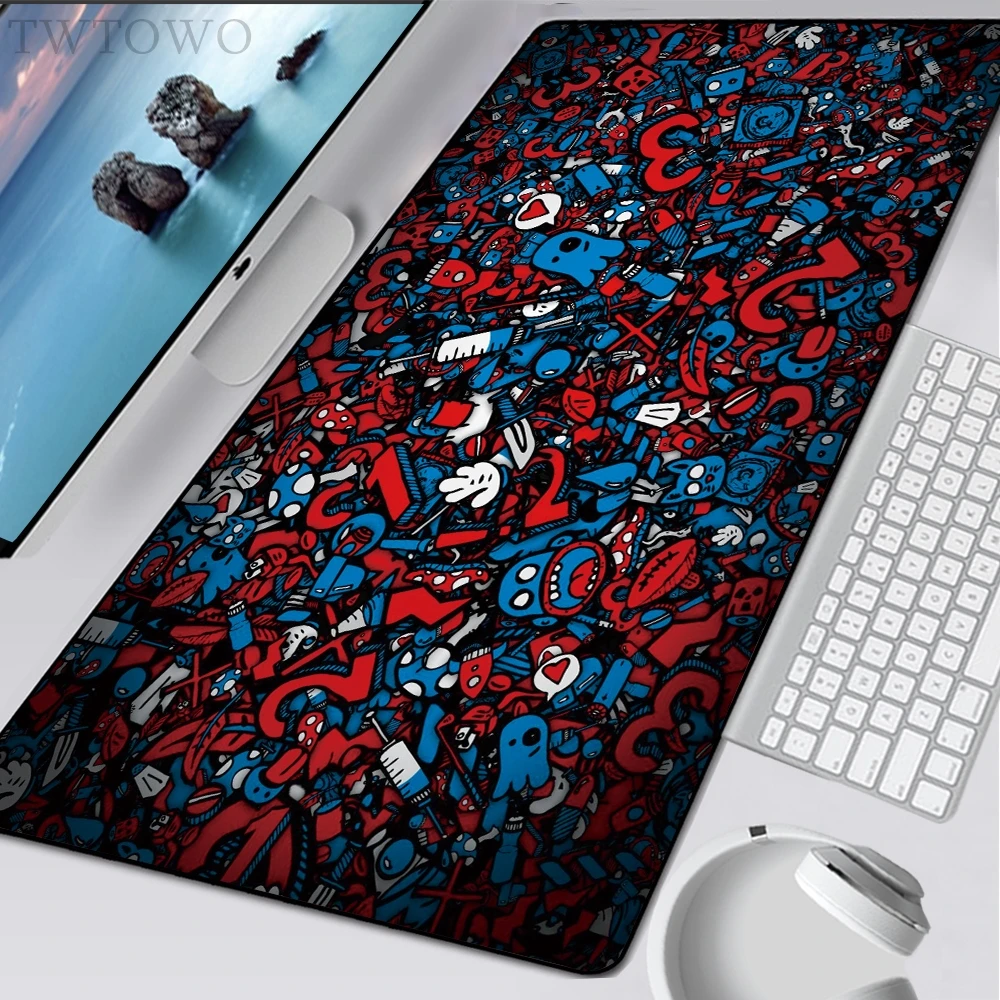 

Mousepad New Home XXL keyboard pad Mouse Mat MousePads Graffiti Laptop Gamer Office Anti-slip Carpet Mice Pad Table Mat