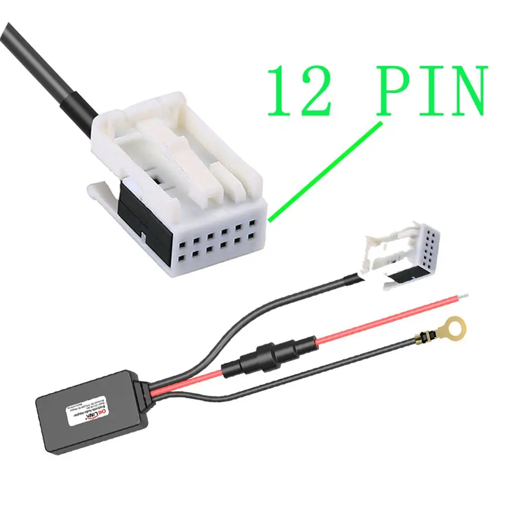 12 контактный Bluetooth адаптер Aux кабель беспроводной стерео радиокабель для Mercedes Benz