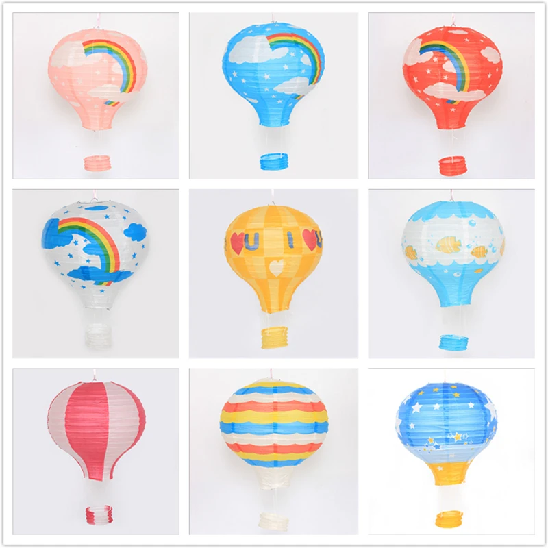 12 16 дюймов Радужный воздушный шар бумажный фонарик декоративные Детские