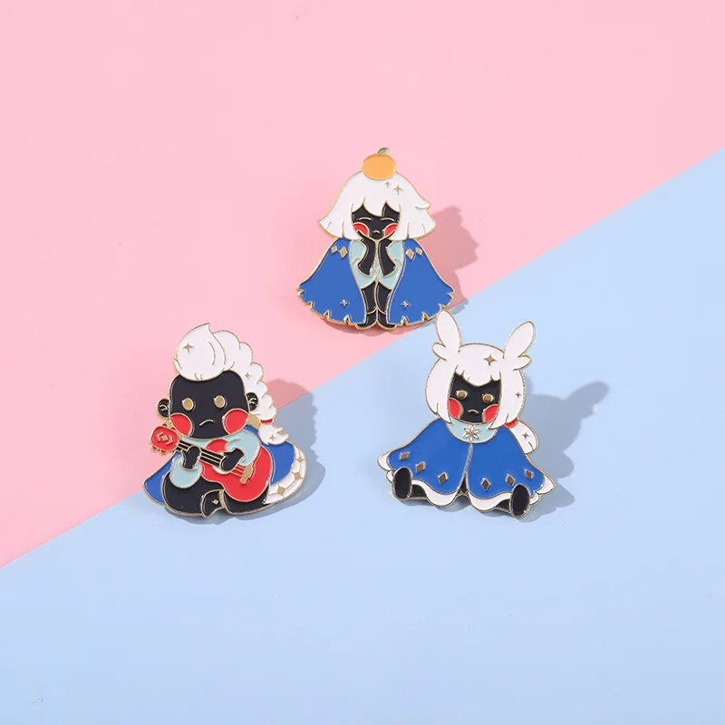 Эмалированная булавка с японским небом из мультфильма индивидуальные броши для