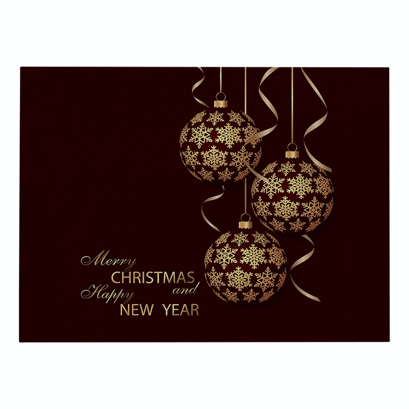 876 SEAAN Dark Christmas Decor Tableware Durable Dinner Table Placemat Tea Party Kitchen Accessories Bowl Cup Pads Drink Coasters - Цвет: 876
