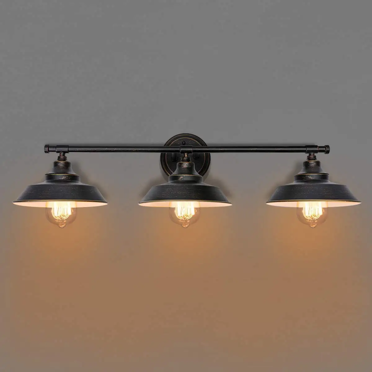 Настенный светильник для ванной комнаты 3 настенных светильника промышленный