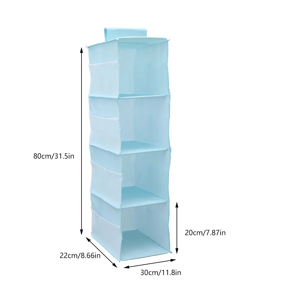 

Wardrobe Hanging Storage Bag Multi-layer Clothes Hangers Portable Organizer Shelf Non-woven Fabric Bra Clothes Storage Rack