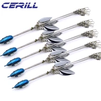 cerill 5 pcs 18 g umbrella spinner fishing lure rig head 5 arms alabama swimming bait bass fishing group lure snap swivel tackle
