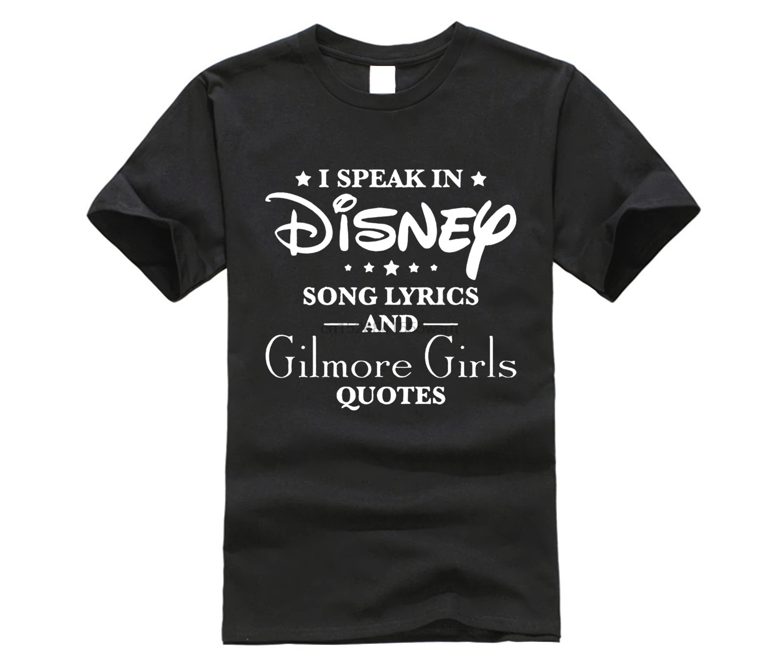 Новинка 2019 года футболка для мужчин с надписью I Speak In Dis ney Song и Gilmore цитатами