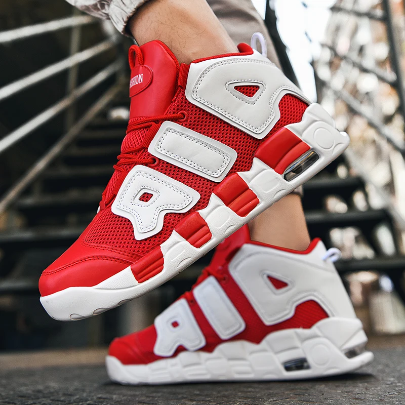 Мужские Модные баскетбольные туфли мужские и женские спортивные баферные