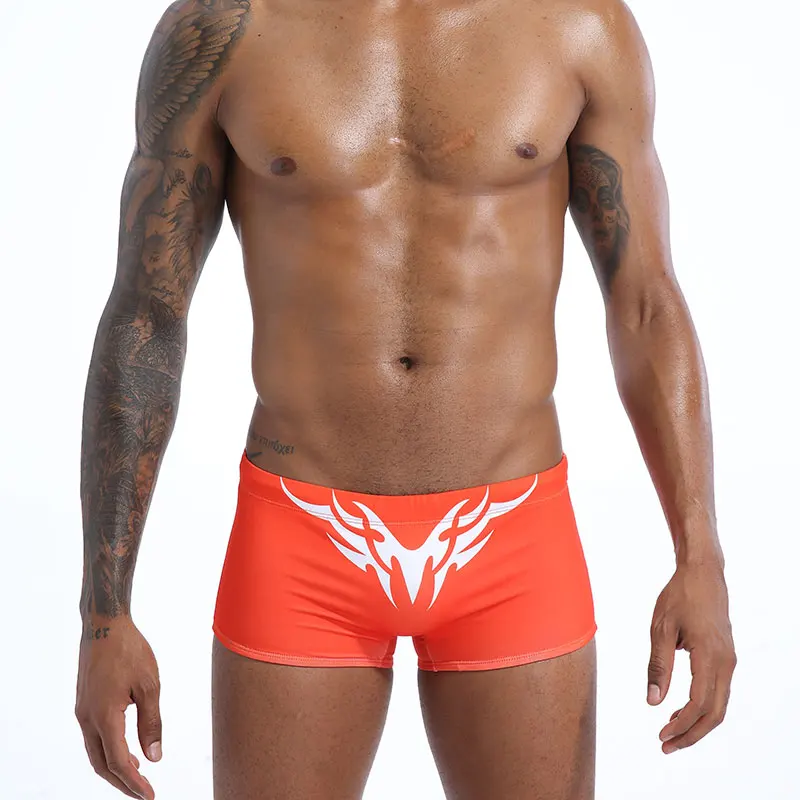 Мужские трусы боксеры для плавания темно синие брифы плавки пляжная одежда