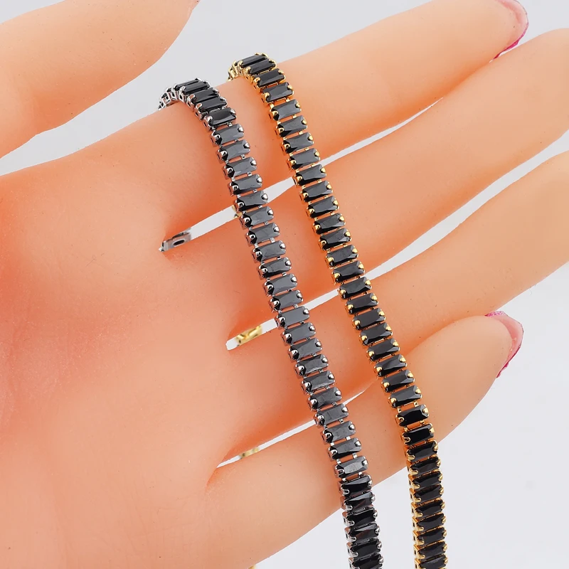 Модный хрустальный Новый Искрящийся микро-паве чокер черный CZ подвески для