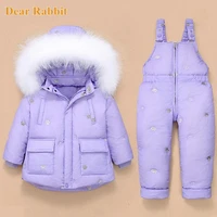 new year winter down jacket overalls for kids toddler baby girl boy clothes children coat pant clothing set hooded parka 1 4 yrs