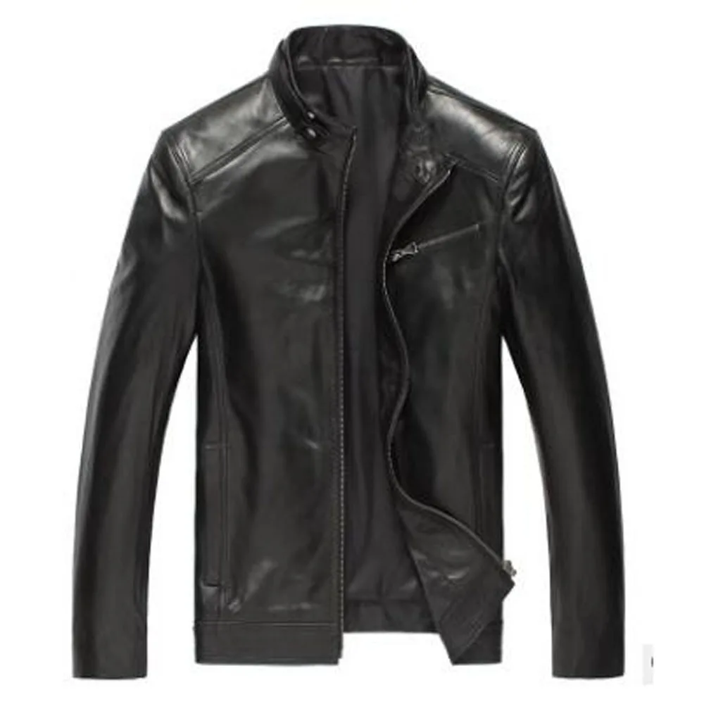 

Куртка мужская из натуральной кожи, кожаная верхняя одежда, весенняя