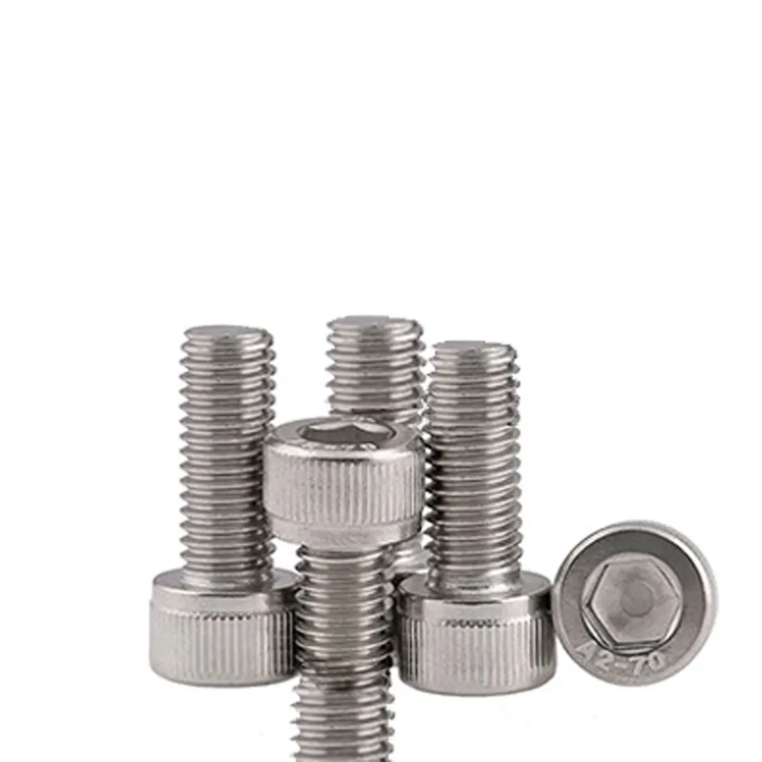 

50pcs/set Screws Hexagon Set Bolt M2 Stainless Steel Allen Socket Cap Head Hex Socket Cap Head Screw Metalworking Length 16MM