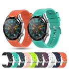 Силиконовый ремешок 22 мм для Huawei Watch GT 2, браслет для Samsung Galaxy Watch 3, 46 мм, 42 мм, Gear S3, Huami, Amazfit GTR