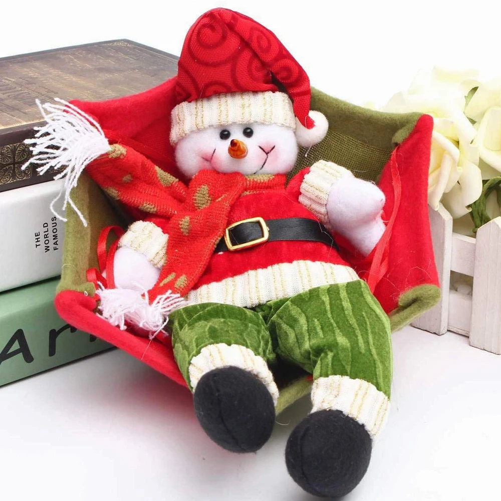 Рождественские домашние потолочные украшения парашют Санта Клаус снеговик