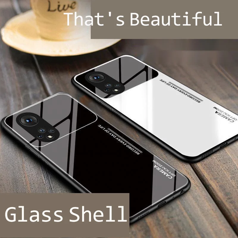 

For glory 50 mobile phone case glass for glory 50pro / 50se ultra thin anti falling full package silicone protective cover for