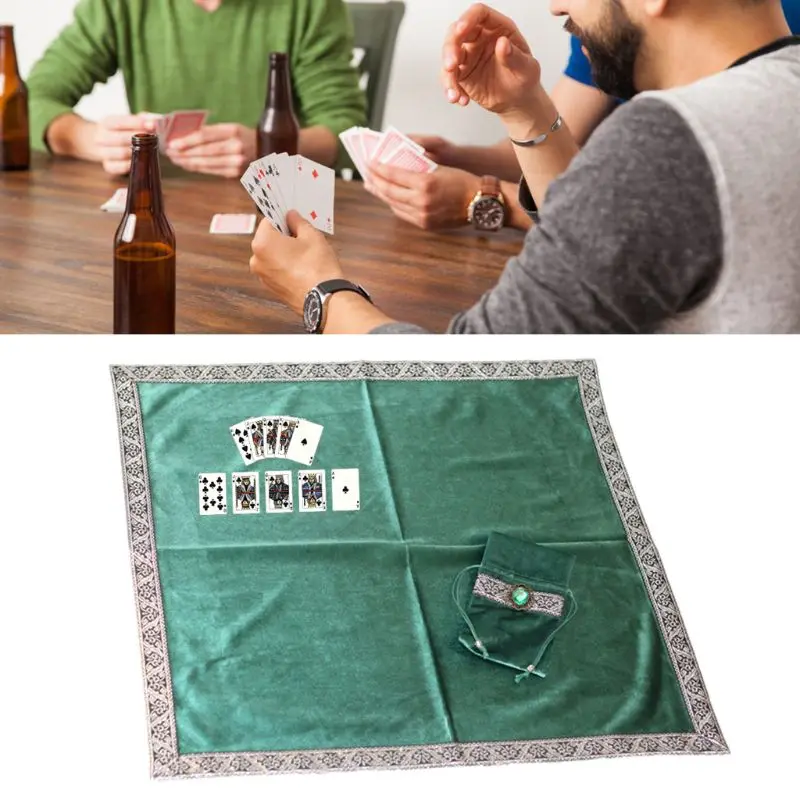 

Altar Tarot Cloth Velvet Tarot Cards Tablecloth with Bag Board Game Accessories XXUF