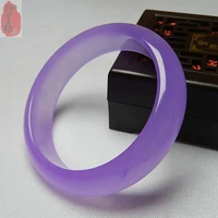 genuine natural violet jade bangle bracelet fashion charm jewellery accessories hand carved emerald bangles lady party gift