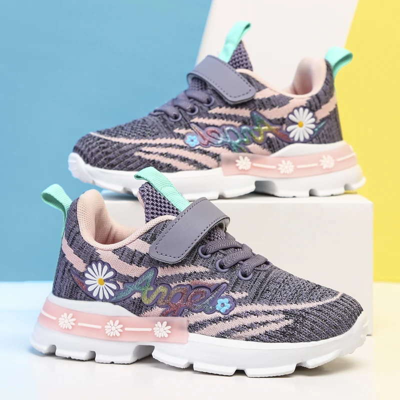 

2021 New Kids Shoes Toddler Girls Boy Sneakers Mesh Breathable Children Tennis Fashion Baby Shoes Outdoor Running shoes 26-37