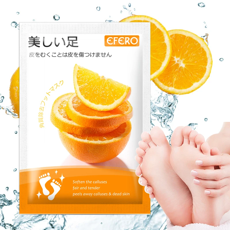 

EFERO 7Pair Exfoliating Foot Mask Pedicure Socks Remove Dead Dry Skin Heels Foot Peeling Mask Exfoliation for Feet Mask for Legs