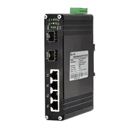 industrial 4 port gigabit ethernet switch din rail mount 4 rj45 101001000mbps unmanaged optical switch with 2 sfp slot