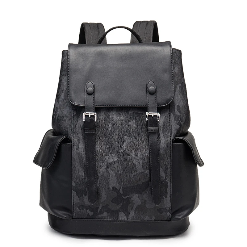 

Soft Pu Leather Backpack Men's Designer Schoold Bag Fashion Solid Backpacks for Male Large Capacity Men Laptop Bag Shoulder Bags