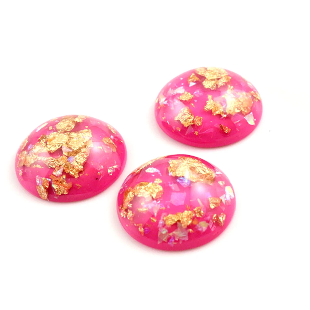 Новая мода 5 шт 25 мм 7 цветов оболочка модный стиль плоская задняя крышка Кабошоны