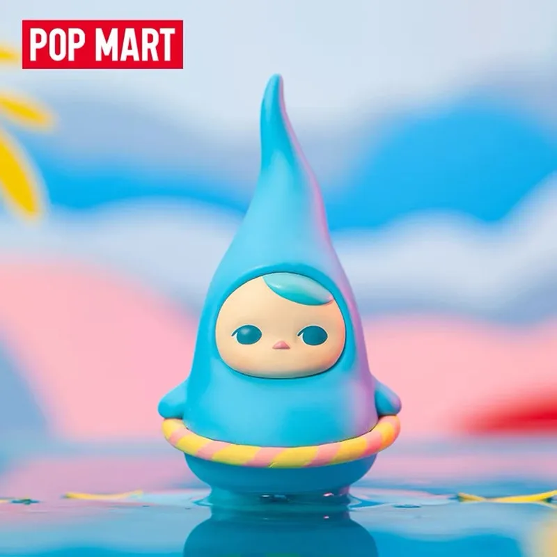 POP MART PUCKY-caja ciega relajante de la serie Beans, modelo de juguetes de Anime lindo, regalo de figura, caja sorpresa Original-3