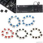 10Pcs 3-контактный механический переключатель клавиатуры синий и красный цвета коричневый, черный экран Замена для Gateron Cherry MX M16 21 оптовая продажа