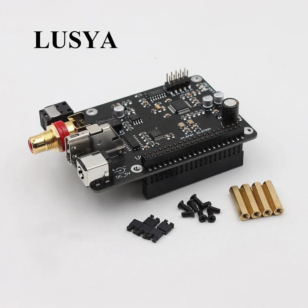 Lusya Raspberry pi R19 Coaxial HIFI Sound Card I2S DSD Digital Broadcasting I2S 384K DSD512
