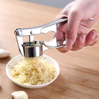 garlic press stainless steel manual garlic masher walnut shell opener ginger mincer for hand held press kitchen grinding tools