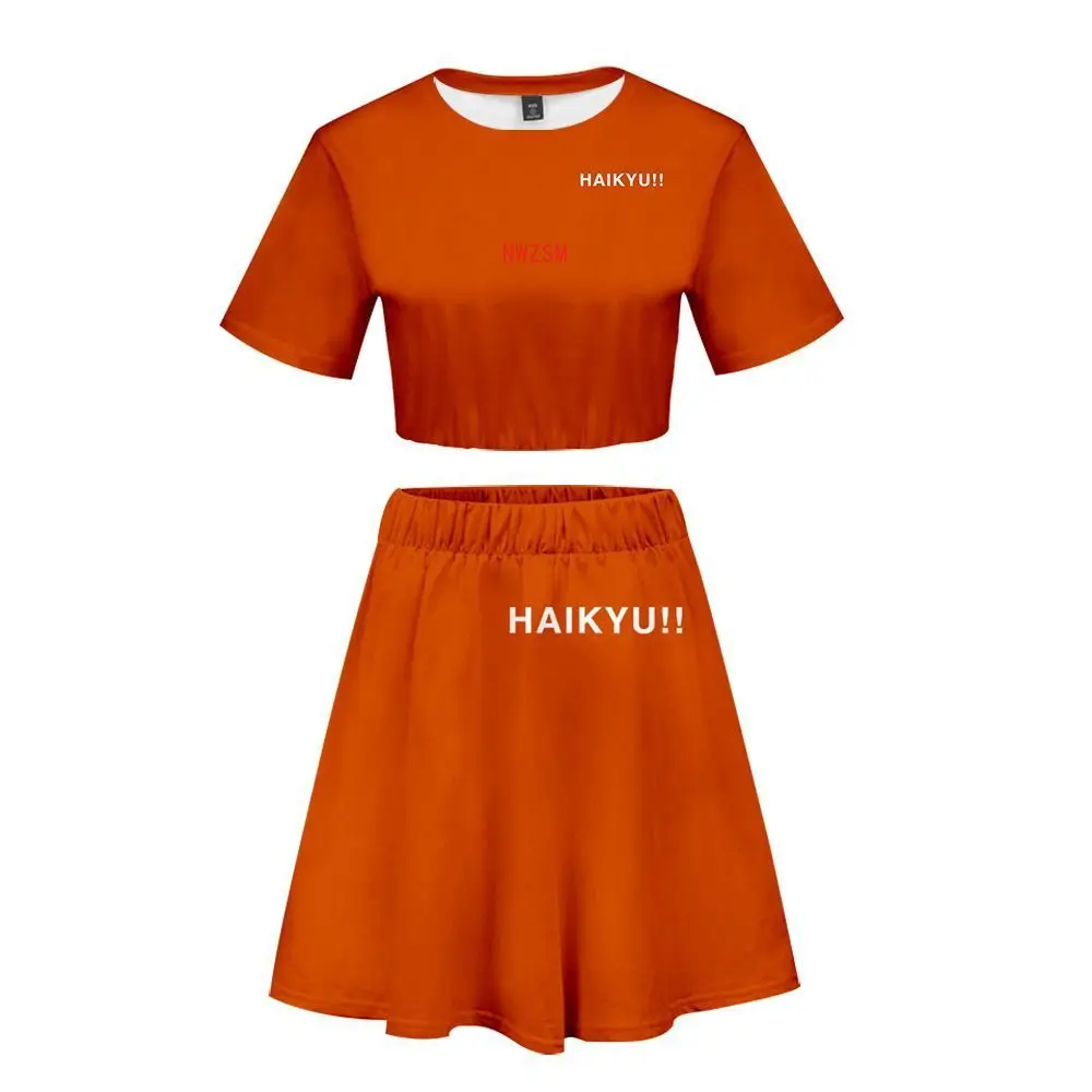 

Anime Haikyuu Cosplay Costume Aoba Johsai High School Oikawa Tooru Iwaizumi Hajime Sexy 2 Piece Set Women Skirt and Top Outfits