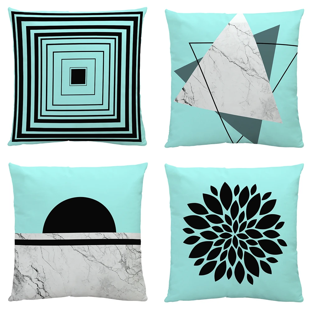 

Geometric Christams Decoration Cushion Cover Navidad Throw Pillow Case funda cojin Home Sofa Couch Chair Back Seat Cover 45x45cm