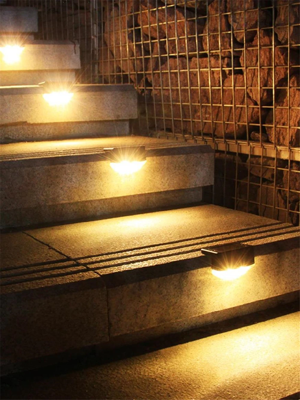 

12-1pcs LED Solar Light Deck Light Outdoor Waterproof Fence Stairs Night Lamp for Patio Garden Yard Pathway Night Lighting Decor