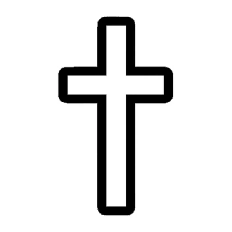 

10,5 см * 18,3 см крест Бог церковь религиозная Подвеска "Иисус" модная виниловая наклейка на автомобиль