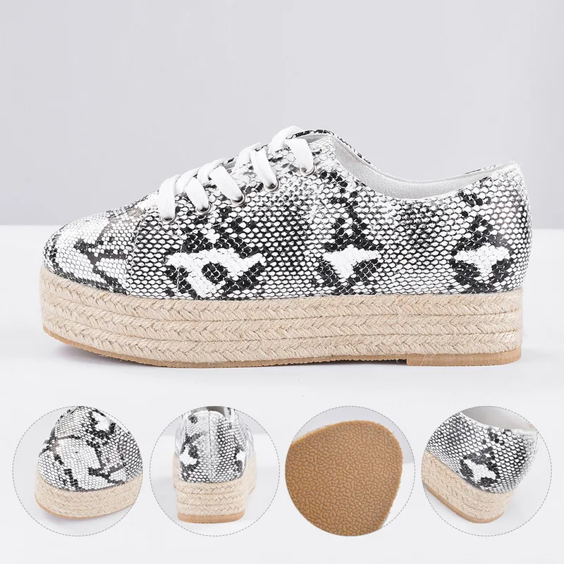Litthing/2019 г. женская модная обувь на плоской подошве платформе с леопардовым