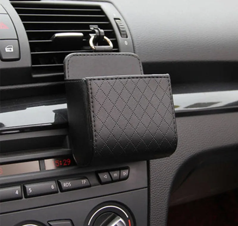 

Creativity Car Air Outlet Storage Box Phone Keychain Money Coin Universal Car Organizer Storage Bag Hanging In Car Accessories