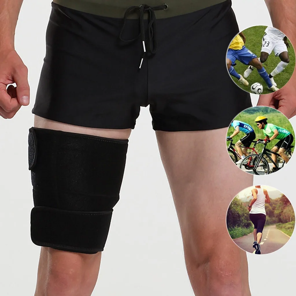 Thigh Compressed Sleeves Hamstring Support Upper Leg For Running Sports Warmers Protector #g3 |