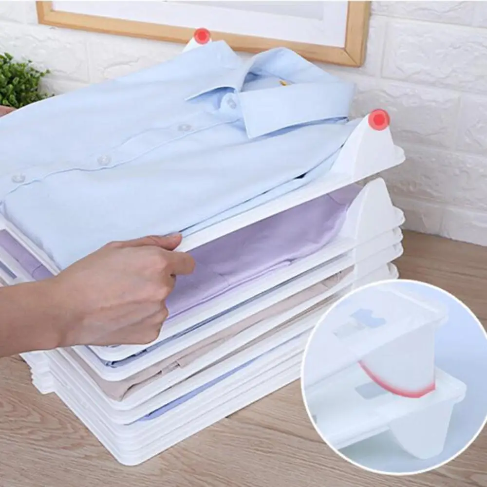 10Pc clothes organizer folding board Shirt Folder Fast Clothes Fold Board Home Closet Organizer