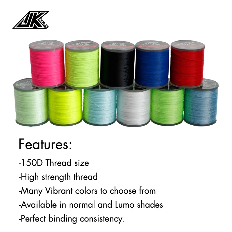 JK-150D 100M 130M Fishing DIY Binding Thread Multicolor Luminous Sea Fishing Slow Jigging Hooks Assist Line