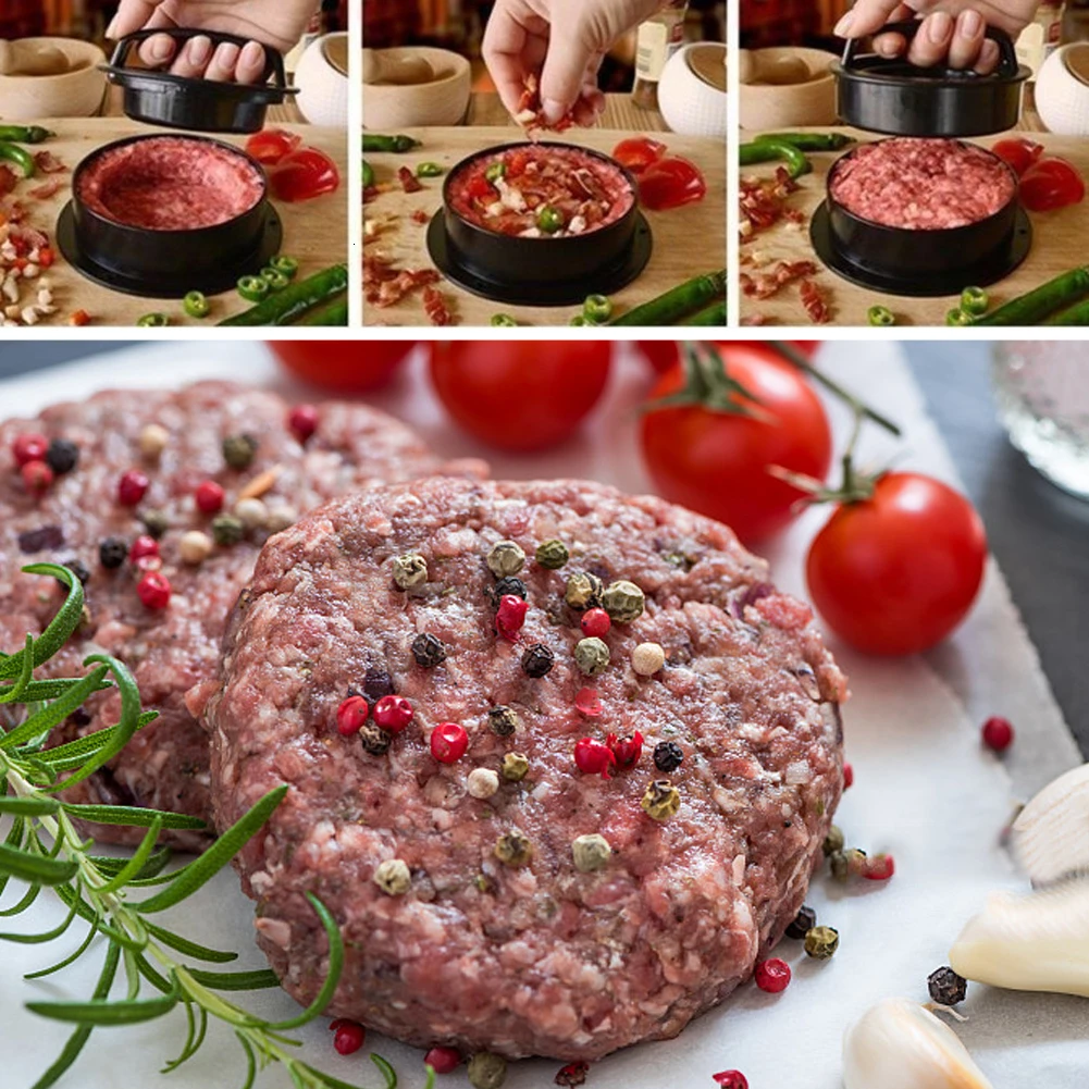 3в1 антипригарные поварские котлеты гамбургер формы пресс для котлет бургер