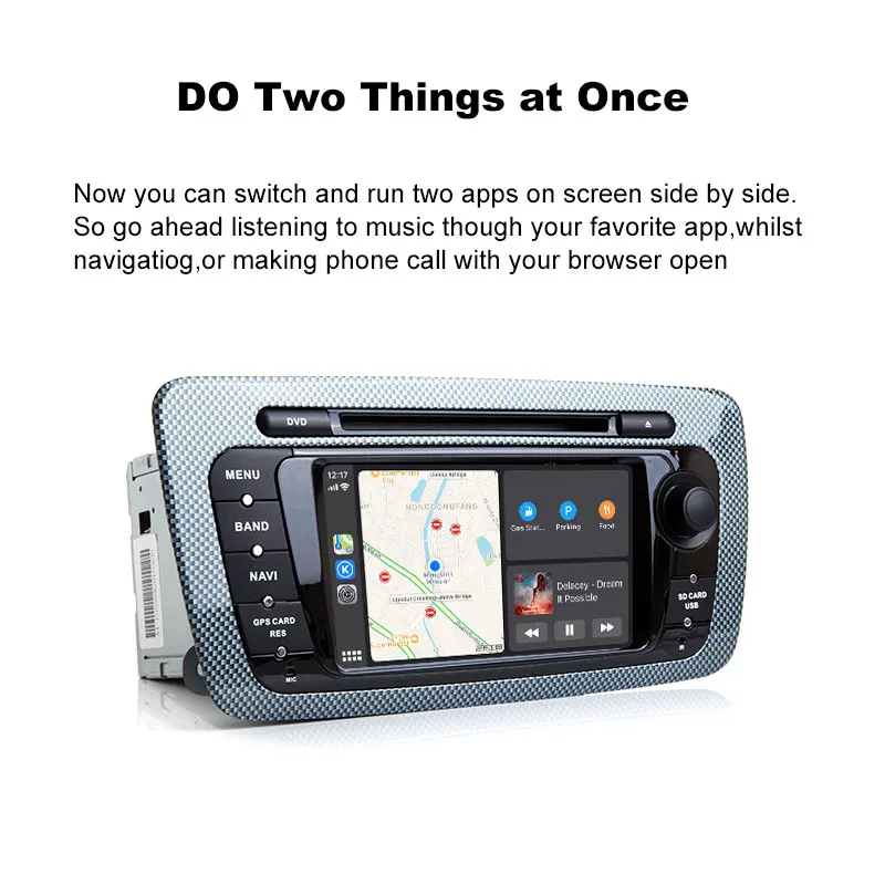 Android 9 0 Авторадио встроенный CarPlay GPS-навигатор совместимый с Seat Ibiza 6J MK4 SportCoupe Ecomotive
