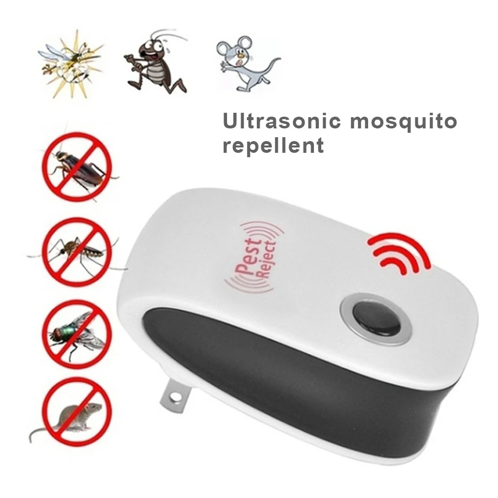 

EU/UK/US Plug Electronic Mosquito Repellent Indoor Cockroach Mosquito Insect Killer Rodent Contro Ultrasonic Pest Repeller