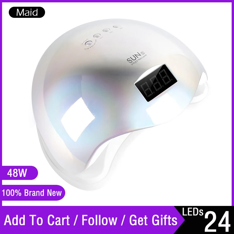 Светодиодный УФ светильник SUN s9 для ногтей лампа сушки гель лака 52 Вт