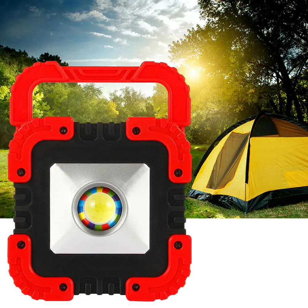 Перезаряжаемый светодиодный Рабочий фонарь COB Солнечный для кемпинга и