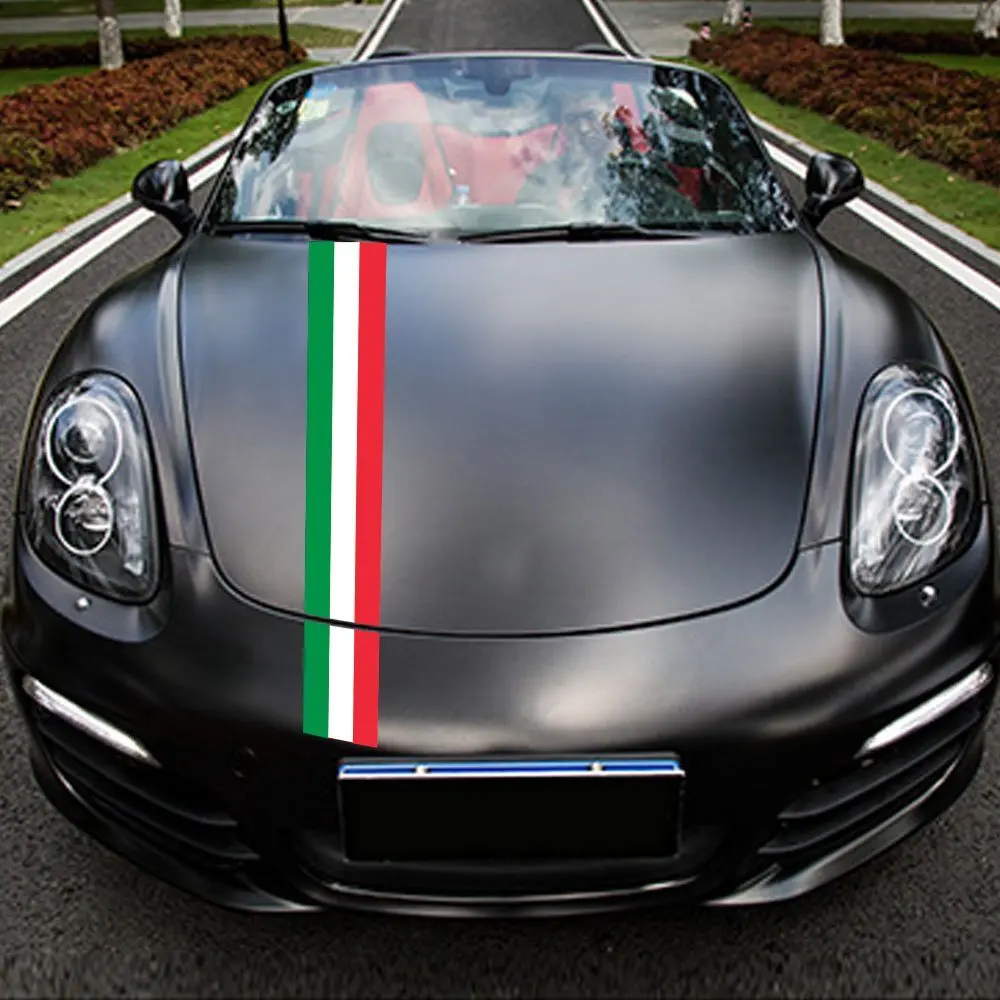 Трехцветная итальянская наклейка с итальянским флагом полоса Декаль значок