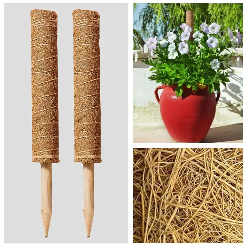 1 set Plant Climbing Pole Coir Moss Stick Palm Vines Support Extension Indoor Plants Creepers | Дом и сад