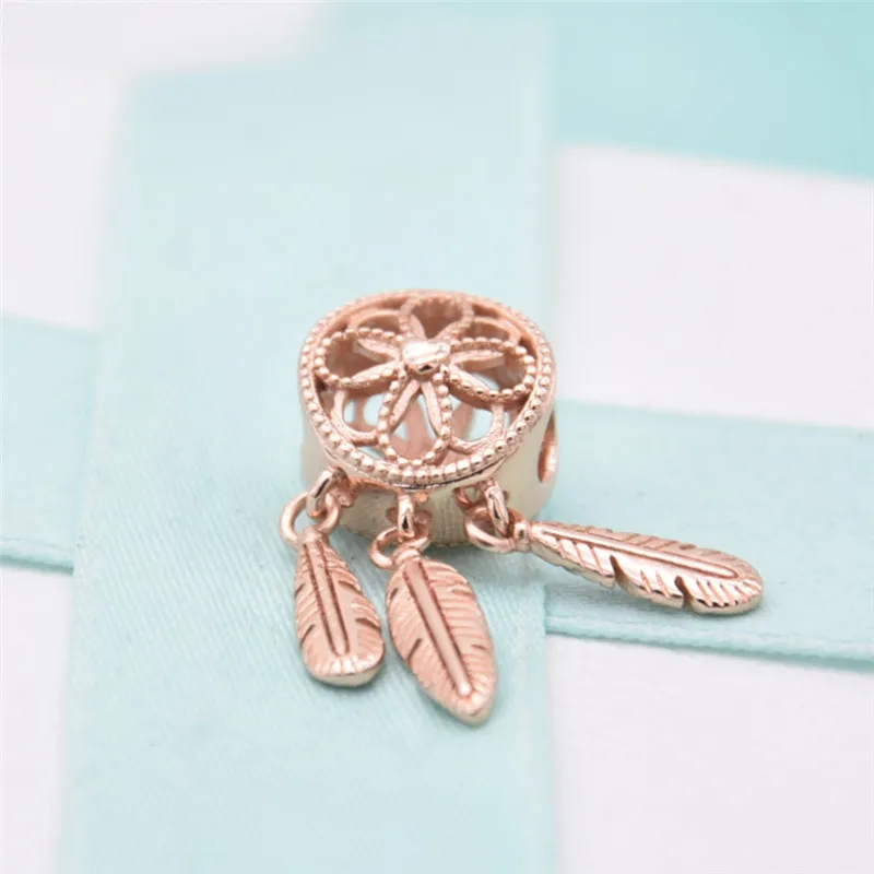 Rose Spiritual Dream catcher Dangle Charms 925 sterling Silver fit Bracelet Necklace pendant charm DIY for women Memnon Jewelry | Украшения