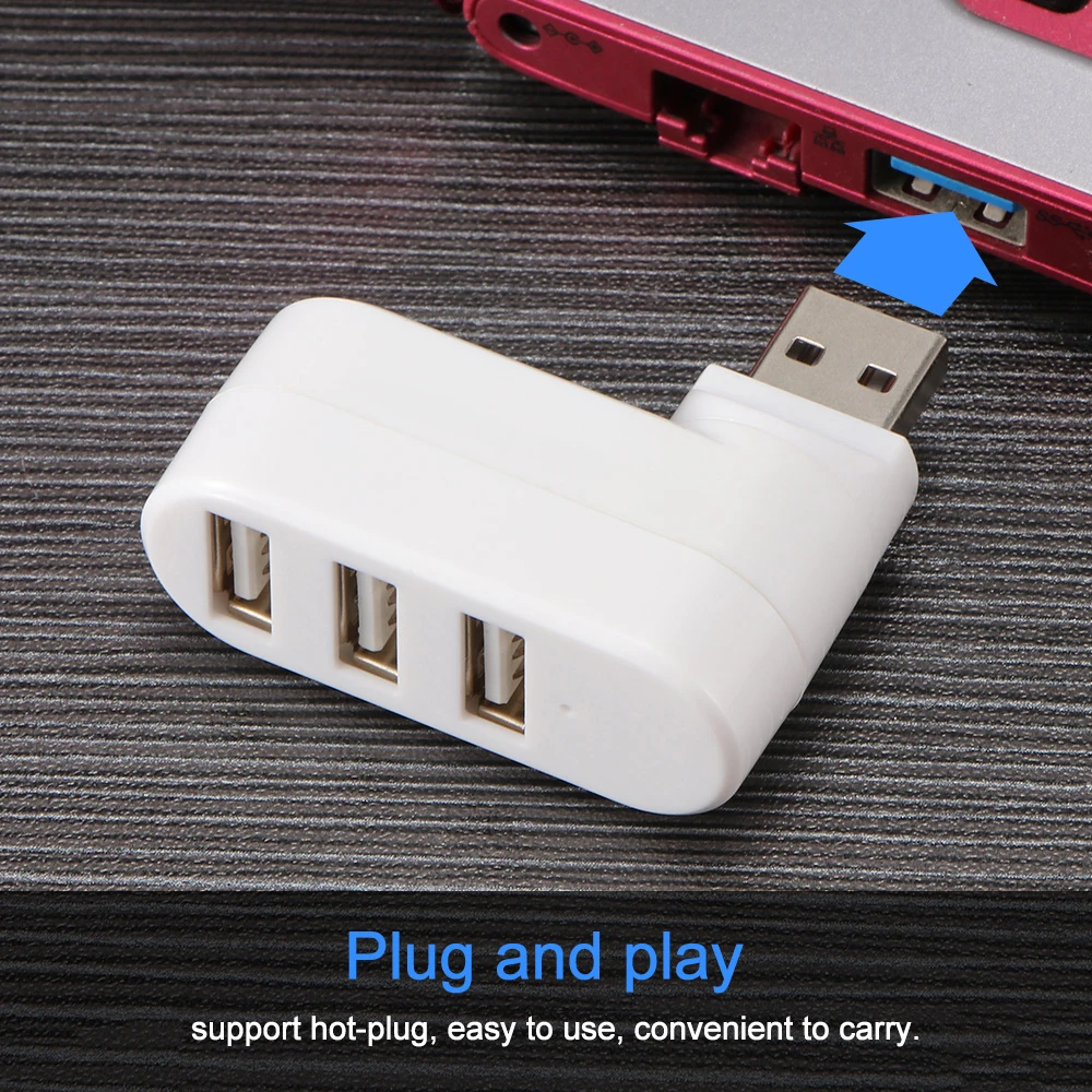 Мини-концентратор с 3 USB 0 портами 1 шт. высокоскоростной разветвитель для передачи