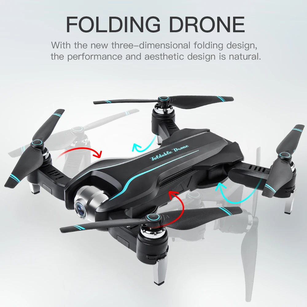 Дрон с дистанционным управлением 4k двойная камера HD бесголовый оптический поток