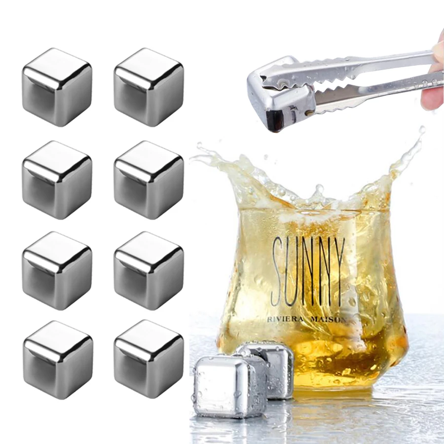 Кубик льда для виски вина из нержавеющей стали|Охладители и холодильники вина| |