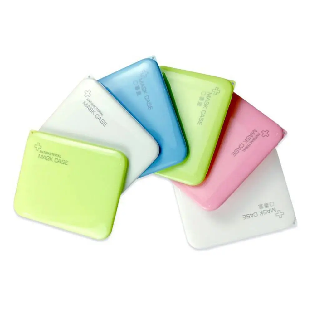 

4pcs Portable Face Mask Storage Box Case Dustproof Dampproof Masks Holder Container Organizer Mask Temporary Storage Box New